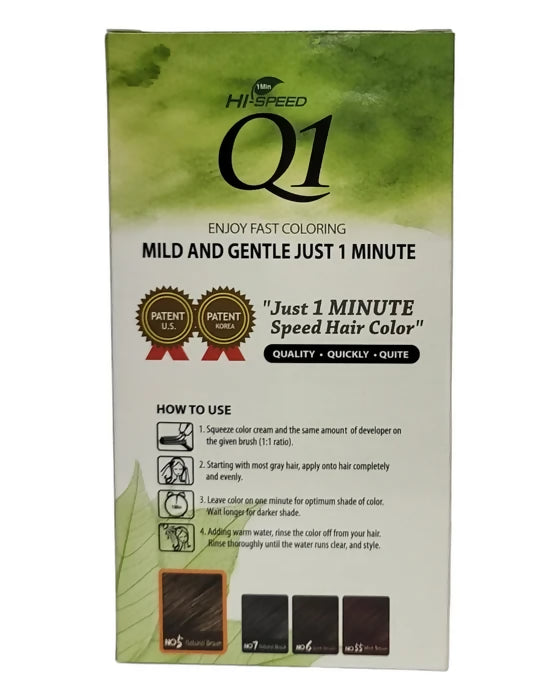 Q1 HI-SPEED HAIR COLOR #7 NATURAL BLACK