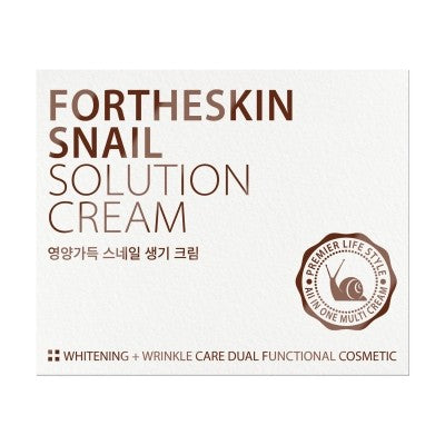 FORTHESKIN Snail Solution Cream 100ml
