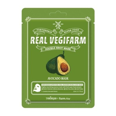 FORTHESKIN Super Food Real Vegifarm Double Shot Mask - Avocado 23ml