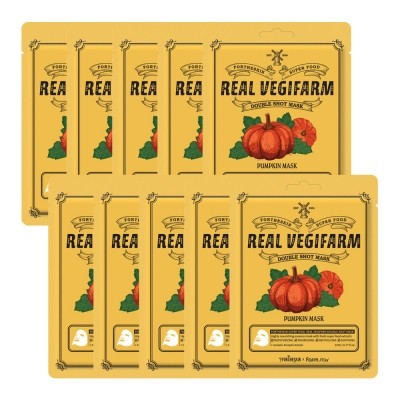 FORTHESKIN Super Food Real Vegifarm Double Shot Mask - Pumpkin 23ml