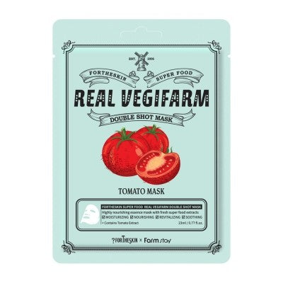 FORTHESKIN Super Food Real Vegifarm Double Shot Mask - Tomato 23ml